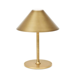 Halo Design Hygge genopladelig bordlampe - børstet messing/H25 cm