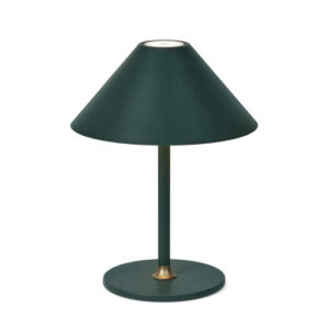 Halo Design Hygge genopladelig bordlampe - mørkegrøn/H25 cm