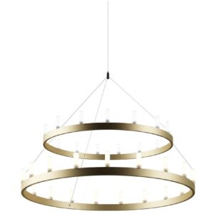 Chandelier double Large lysekrone Fontana Arte